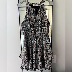 Beautiful Layered Animal Print Dress